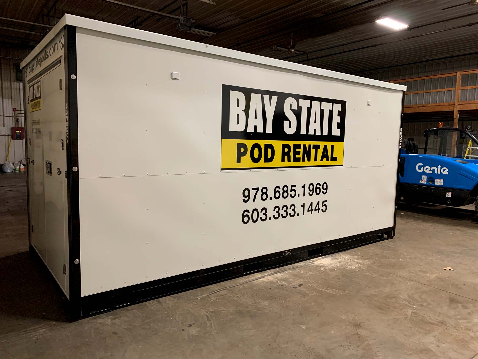 Bay State Pod rental warehouse